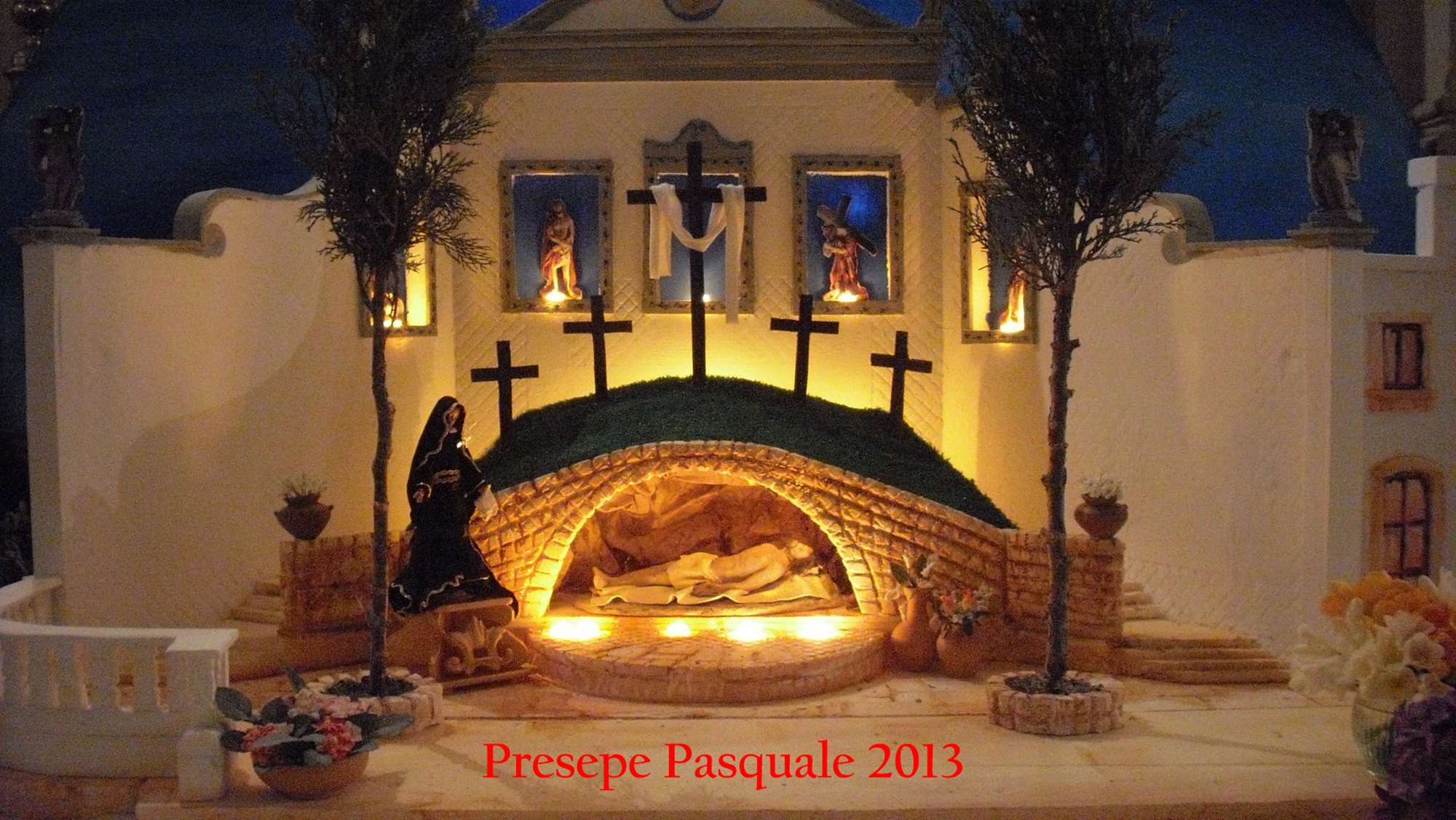 Suggestivo Presepe Pasquale in esposizione nel centro storico di Bisceglie
